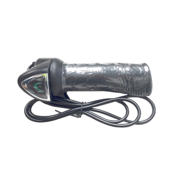 G3 Golf Buggy throttle grip with built-in indicator and attached wiring.